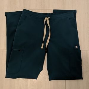 Figs Yola Skinny Scrub Pants in Caribbean Blue